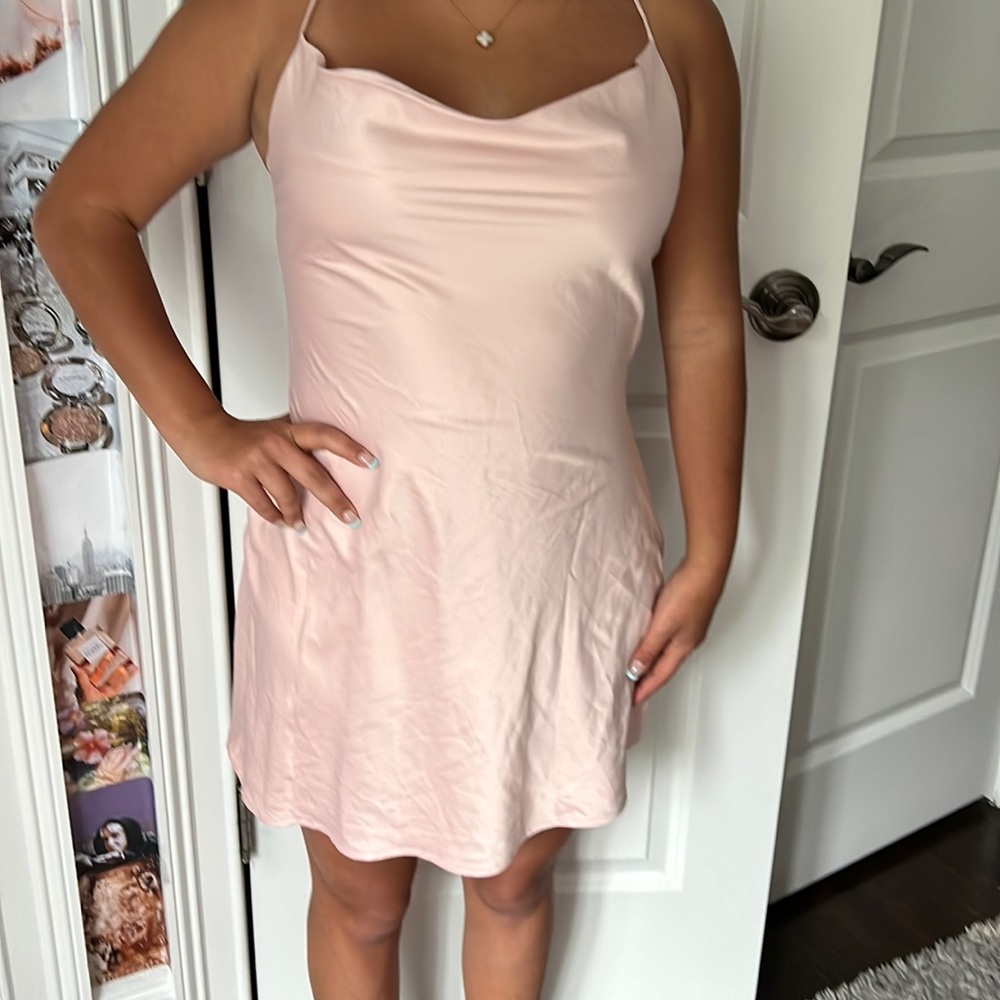 Celena mini satin dress from princess Polly.